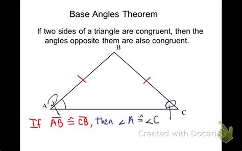 Base Angle Theorem Proof