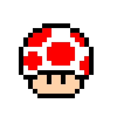 Toad Pixel Art Grid