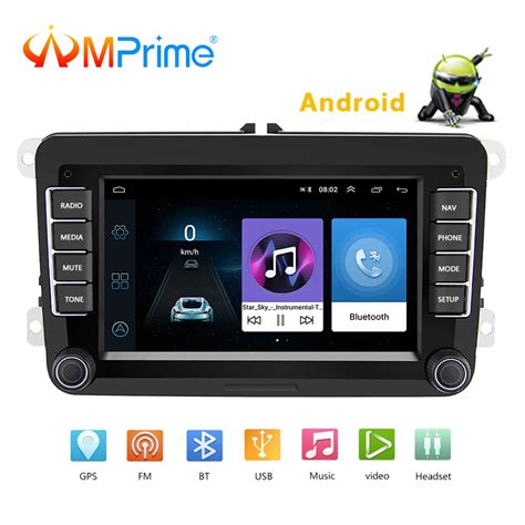 AMPrime 2 Din 7 Android Car Multimedia Player For VW Volkswagen Passat