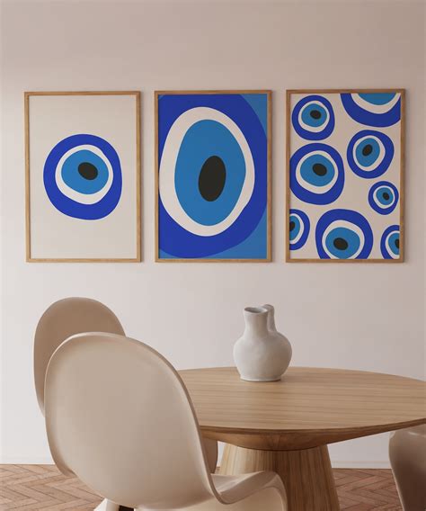 Evil Eye Set of 3 Posters, Evil Eye Art Prints, Trendy Evil Eye ...