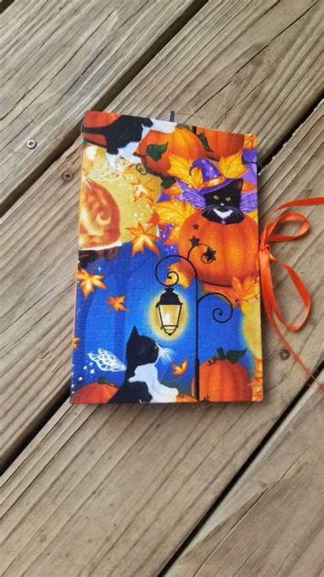 Handmade Halloween Junk Journal Fabric Cover Etsy