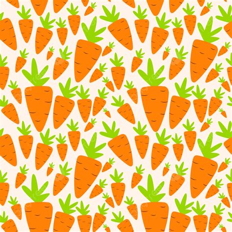 Carrot Seamless Pattern Background Vector Illustration Wallpaper