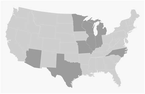 Right To Work States Map Map