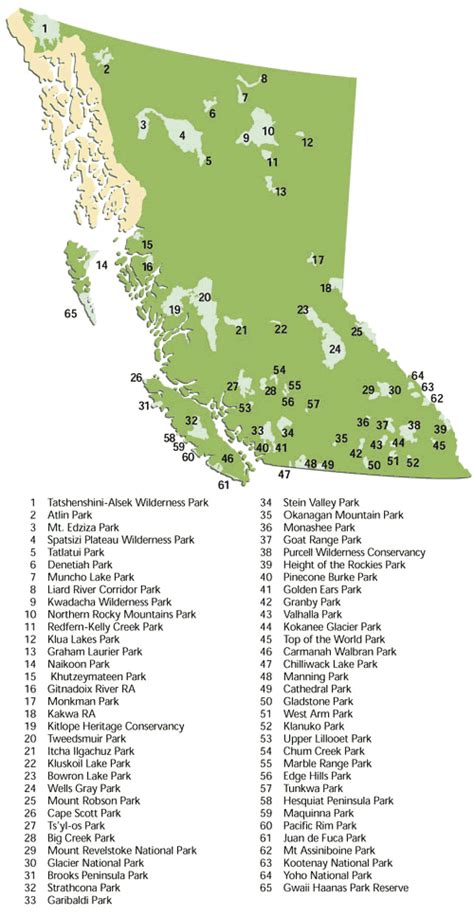 Provincial Parks Map