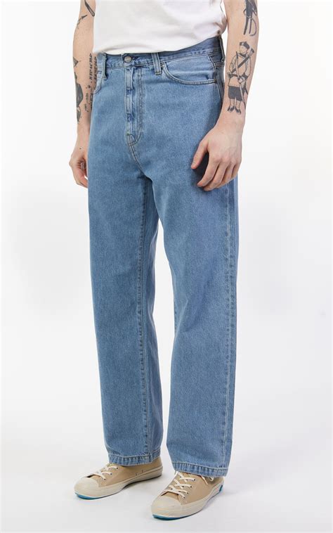 Carhartt Wip Landon Pant Blue Heavy Stone Wash Cultizm