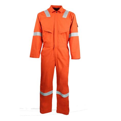 Cotton Fireproof Welding Protective Oil Gas Fire Retardant Coverall