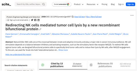 Redirecting Nk Cells Mediated Tumor Cell Lysis By A New Recombinant