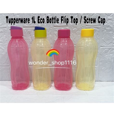 LimitedTupperware Eco Bottle 1L Flip Top Screw Cap Shopee Malaysia