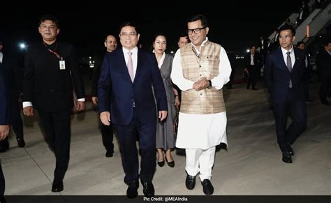 Vietnam PM Pham Minh Chinh Reaches Delhi For Three-Day State Visit