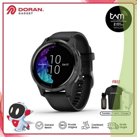 Jual AC Jam Tangan Garmin Venu GPS WIFI Black Slate Garansi Resmi TAM 2