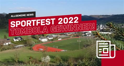 Sportfest Gewinnerlose Der Tombola Sv Fretter E V