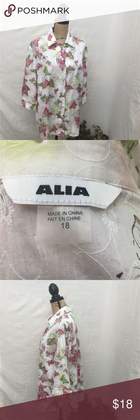 Alia Womens Blouse Button Front Size 18 Blouses For Women Buttoned