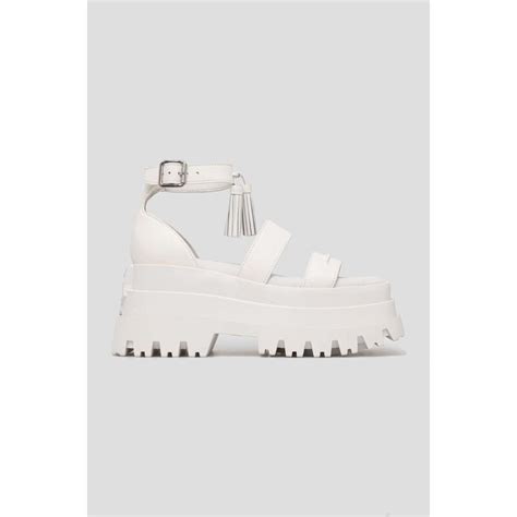 Naked Wolfe Sanda Y Sk Rzane Dare Damskie Kolor Bia Y Na Platformie Glami Pl