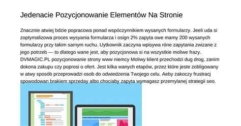 Budowa Stron Jak Zbudowa Stron Pod Pozycjonowaniejqgqe Pdf Pdf