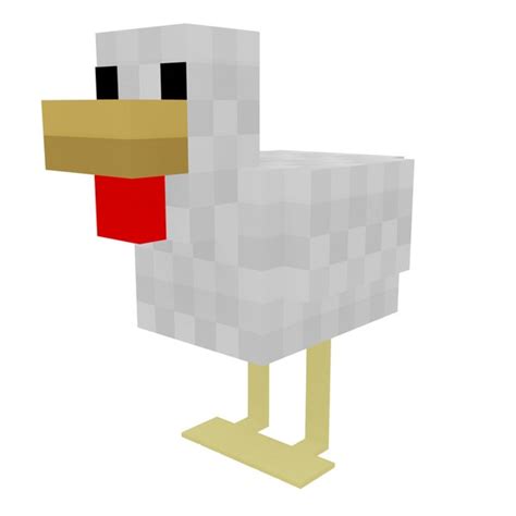 Modelo 3d Pollo Minecraft TurboSquid 1978196