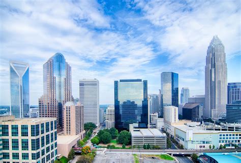 Charlotte NC Skyline | Etsy