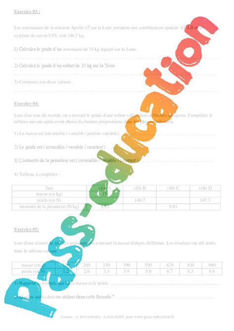 Physique Chimie Eme Exercices Corriges 0 Hot Sex Picture