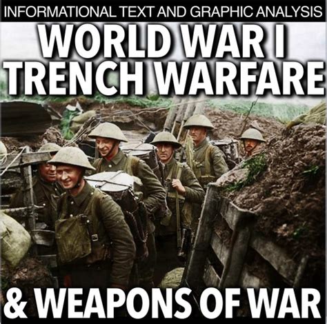 World War I Trench Warfare & Weapons of Mass Destruction Text & Graphic ...