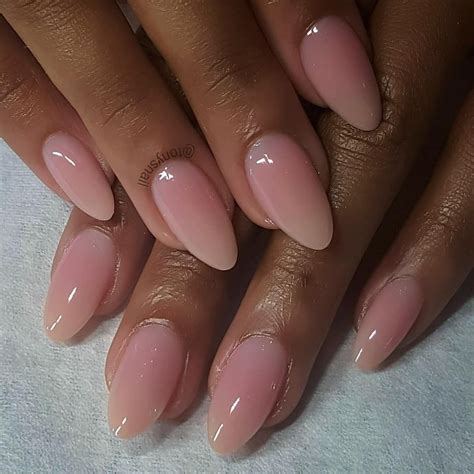 Natural Almond Acrylic Nails