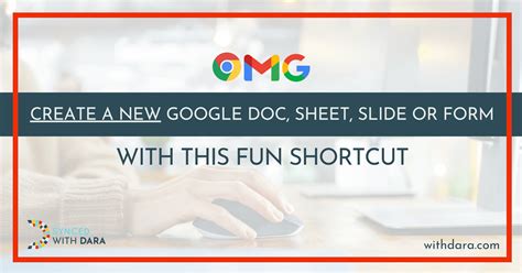 Create A New Google Doc Sheet Slide Or Form With This One Click