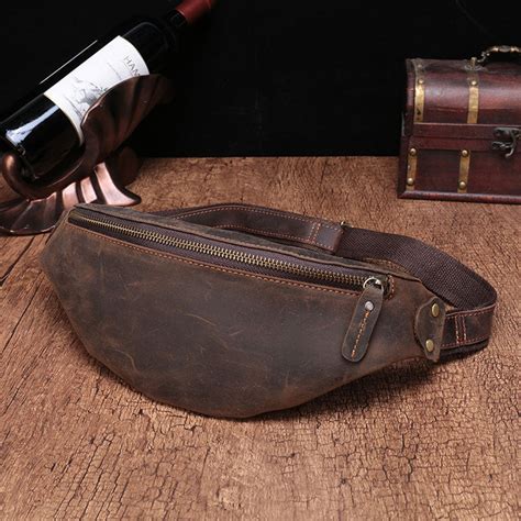 Leather Mens Fanny Pack Waist Bag Hip Pack Belt Bag Bumbag For Men Iwalletsmen