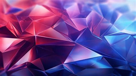 Premium AI Image Abstract Geometric Faceted Background 3D Render