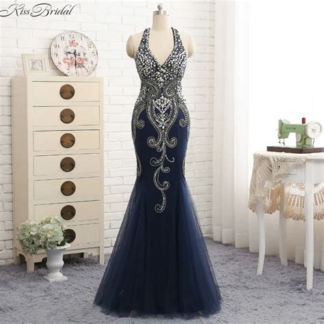 Buy Sexy Backless Evening Dresses Long Mermaid Beaded