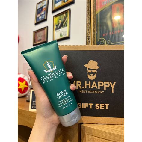 Kem cạo râu Clubman Pinaud Shave Butter Mr Happy Vietnam