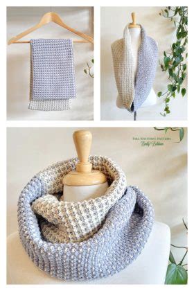 Mosaic Dot Scarf Free Knitting Pattern - Knitting Pattern