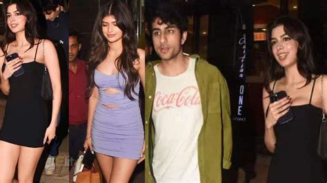 Khushi Kapoor Wears Strappy Lbd As She Parties With Anjini Dhawan