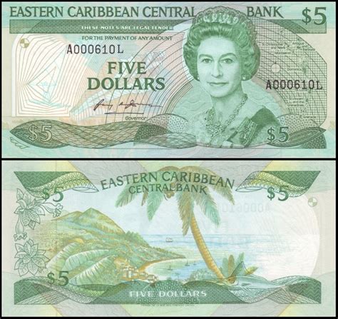 Bankbiljetten L St Lucia East Caribbean States Oost