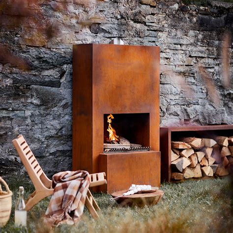 2mm High Quality Rusty Custom Outdoor Kitchen Stove Corten Steel