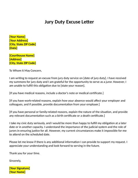 9 Jury Duty Postponement Letter Teaganislay