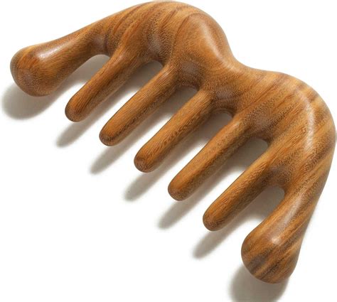 Lusofie 2 Pack Wooden Scalp Massage Comb Loc Comb Massage Comb Hair Massager Scalp