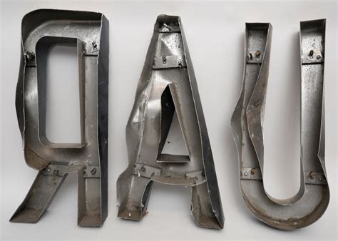 Vintage Large Industrial Sign Letters | EBTH