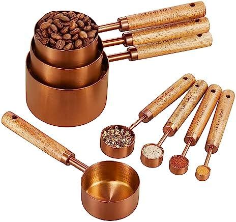 Amazon Copper Stainless Steel Measuring Cups And Spoons Set Of