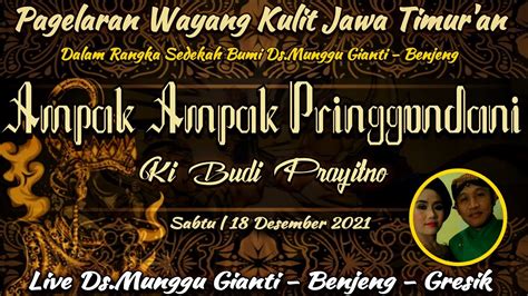 Live Streaming Wayang Kulit Jawa Timur An Dalang Ki Budi Prayitno