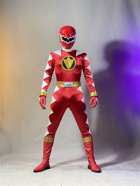 Abare Red – Dino Thunder Red Cosplay Costume – Transform Studio