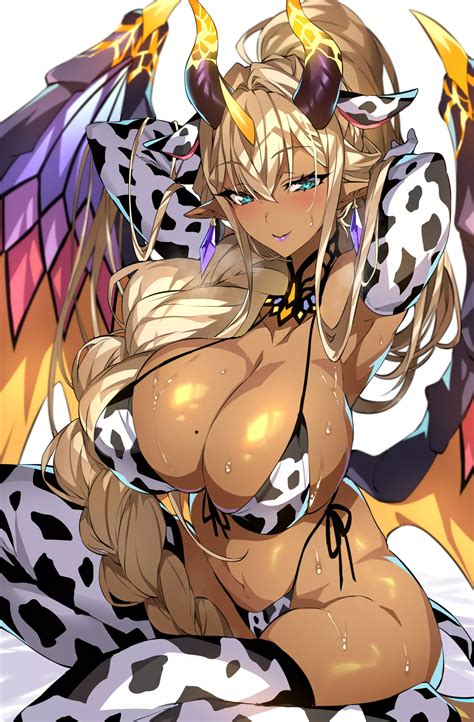 Cow Print Bikini Demonic Fire Gan Original Nudes Kuroihada Nude