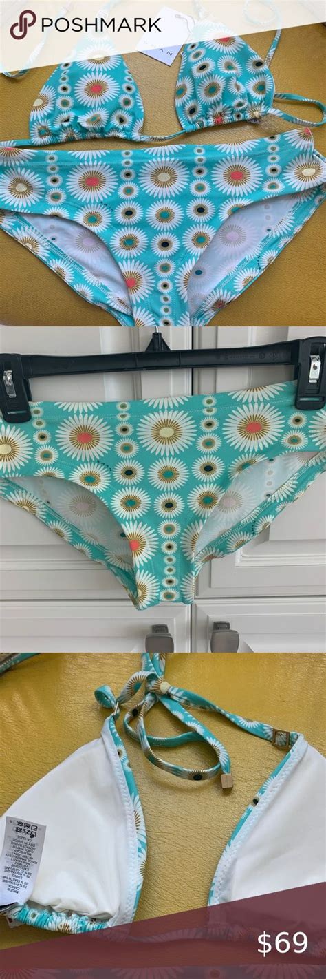 SHAN Floral Bikini NWT Retail 250 Size 8 Floral Bikini Retail High