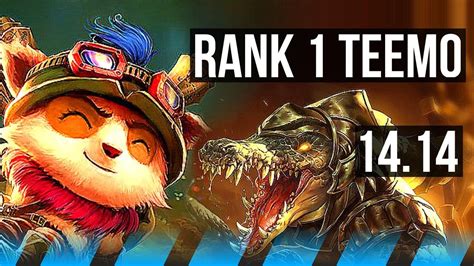 Teemo Vs Renekton Mid Rank 1 Teemo Rank 7 4313 Eune