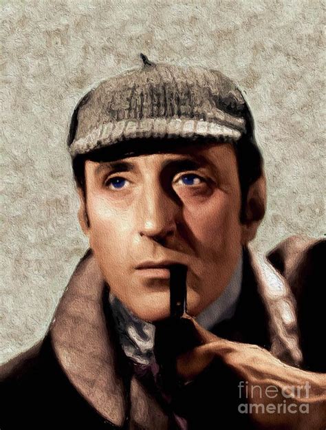 Basil Rathbone as Sherlock Holmes Painting by Esoterica Art Agency ...