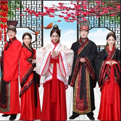 han chinese clothing male  female adult tang suit fairy princess