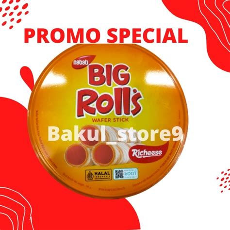 Jual Baru Nabati Big Rolls Wafer Stick Krim Keju Kaleng Termurah