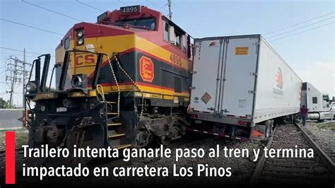 Trailero Intenta Ganarle Paso Al Tren Y Termina Impactado En Carretera