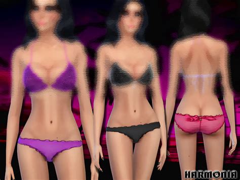 The Sims Resource Shimmer Brazilian Tie Side Bikini Bottoms