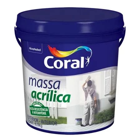 Massa Acr Lica Kg Coral Loja Especializada Em Tintas As