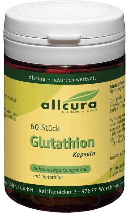 Allcura Glutathion Kapseln Stk Ab Preisvergleich Bei