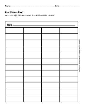 Blank Chart - Fill Online, Printable, Fillable, Blank | pdfFiller