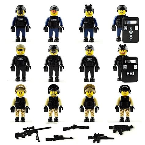 Набор минифигурок SWAT / Спецназ, полиция совместимы с конструкторами ...